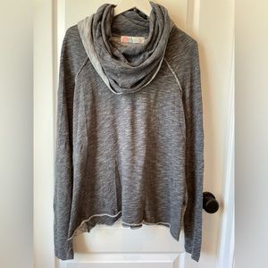 Free People Beach Two Body Corps Deux Cowl Neck Long Sleeve Top